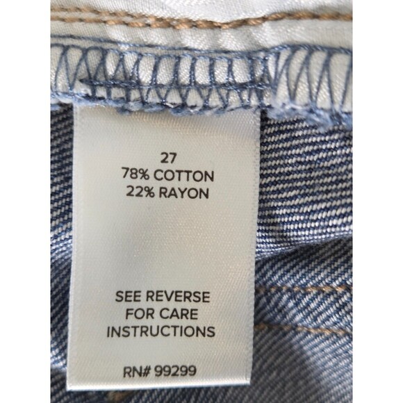 Evereve Ever Slouchy Jeans 27 High Rise Wide Flare Leg Whiskers Boho - Picture 12 of 12